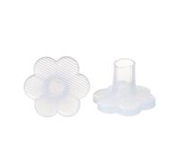 ZWCSHUU Protector De TalóN Silencer Protector de talón silenciador for Mujer, Cubierta Protectora Tacones Altos, Forma Redonda, Antideslizante, usable, Accesorios a Prueba Golpes(Transparent-S)