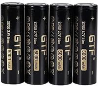 ZWDCVFGK Batería de Litio 21700, baterías domésticas de 3,7 V 5000 Mah, Linterna, Coche electrónico, batería de Cabeza Plana 4 Uds