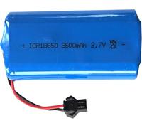 ZWDCVFGK batería del reemplazo de la ión de Litio 18650 de 3.7V 3600mAh con el Enchufe de 2 SM 2P