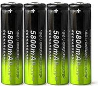 ZWDCVFGK Batería Recargable de la Linterna de la batería de Litio 18650 3.7V 5800mah