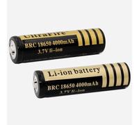 ZWDCVFGK Baterías de Litio Recargables de 3,7 V y 4000 mAh, botón de Gran Capacidad, para Linterna LED, Luces de Emergencia, Dispositivos electrónicos, etc.,4 pcs