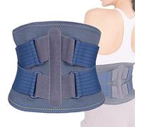 ZWEBY Faja Lumbar con 5 Varillas, cómoda Faja Lumbar para el Alivio del Dolor de ciática, Hernia discal, escoliosis, agacharse, Sentarse, levantarse, M
