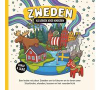 Zweden Kleurboek voor kinderen vanaf 4 jaar: Een leuke reis door Zweden om te kleuren en te leren over Stockholm, elanden, bossen en het noorderlicht (Landen van de Wereld om te Kleuren)