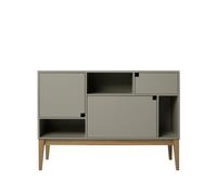 Zweed Aparador Citti 6x3 Mole grey-base de roble lacado mate