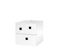 Zweed Mesilla de noche Peep S1 colgada en pared Blanco
