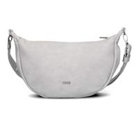 zwei bolso bandolera Mademoiselle.M M70 Half-Moon Bag Nubuk - Ice