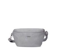 Zwei Bolso Hip Bag Mademoiselle.M MH4 para Mujer, 25 cm, 1 litro, de Piel sintética, Impermeable, 3 en 1, cómodo Bolsillo en el Pecho, riñonera y riñonera, Canvas-Gris, Talla única