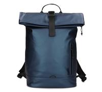 Zwei Mochila enrollable CARGO CAR200 para ordenador portátil, impermeable, 12/14 litros, ligera, con cordón, compartimentos separadores y correa para luz de bicicleta, deportiva, moderna, Azul