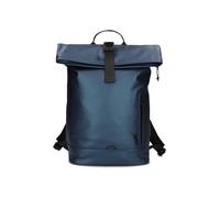 Zwei Mochila enrollable CARGO CAR200 para ordenador portátil, impermeable, 12/14 litros, ligera, con cordón, compartimentos separadores y correa para luz de bicicleta, deportiva, moderna, Azul