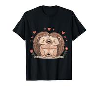Zwei Igel Tiere Valentinstag Love auf Paar Igel Camiseta