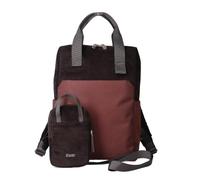 Zwei LOU LUR130 - Mochila unisex para ordenador portátil con compartimento acolchado para portátil y muchos compartimentos, con funda para teléfono frontal, 7 litros de capacidad, Cord-espresso, Talla