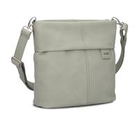 Zwei Mademoiselle.M M8 Crossbody Bag - Bolso bandolera de piel sintética con compartimento secreto y compartimento principal con cremallera, incluye bandolera corta y larga extraíble