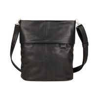 Zwei Mademoiselle.M M8 Crossbody Bag - Bolso bandolera de piel sintética con compartimento secreto y compartimento principal con cremallera, incluye bandolera corta y larga extraíble