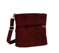 Zwei Mademoiselle.M M8 Crossbody Bag - Bolso bandolera de piel sintética con compartimento secreto y compartimento principal con cremallera, incluye bandolera corta y larga extraíble