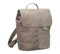 Zwei Mademoiselle.M MR8 - Mochila para mujer (4 L, piel sintética, cierre magnético, compartimento principal con cremallera, compartimento acolchado para tablet, acolchado en la espalda), pana moca