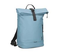 Zwei Mochila enrollable CARGO CAR200 para ordenador portátil, impermeable, 12/14 litros, ligera, con cordón, compartimentos separadores y correa para luz de bicicleta, deportiva, moderna, azul celeste