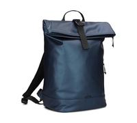 Zwei Mochila enrollable CARGO CAR200 para ordenador portátil, impermeable, 12/14 litros, ligera, con cordón, compartimentos separadores y correa para luz de bicicleta, deportiva, moderna, Azul
