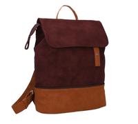 Zwei mochila Jana JR13 Nubuk - Cognac morado oscuro