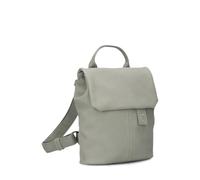 Zwei Mochila pequeña para mujer Mademoiselle.M MR45 Mini mochila de 2 litros clásica elegante mochila de día con solapa magnética, bolsillo con cremallera en la espalda y llavero, saga, Talla única