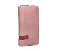 Zwei Monedero grande para mujer M.Wallet MW2, de piel sintética suave, monedero con cremallera alrededor, 15 compartimentos para tarjetas, 2 compartimentos para billetes, monedero y compartimento para