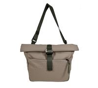 Zwei Sling Bag Jona JO100 - Bolso bandolera de 8 a 9 l para hombre y mujer, diseño enrollable, ampliable, deportiva, moderna, alternativa a la mochila, resistente e impermeable, moca, large