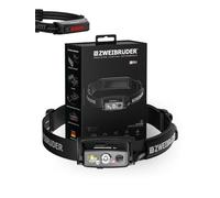 Zweibrüder ZB9H Linterna Frontal LED Recargable 2000 Lúmenes, Auto Focus | Frontal de alta Potencia con Luz Roja y Trasera, USB-C Integrado, Ideal para Outdoor, Trabajo y Camping