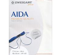 Zweigart Rama Tipo Precut Aida Extra Fine Col.1 Corte de plástico, 48 x 68 cm