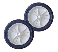 Zweipappel Par de ruedas de repuesto universal para cortacésped y carritos, ruedas de goma de 7x1.50, ancho: 1.26 pulgadas/32mm
