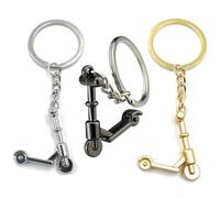 Zwenjuan Llavero Patinete 3D,3 piezas Llaveros de Patinete o Scooter Llavero Unisex para Hombre y Mujer Llavero de metal,Regalos Creativos para Hombres, Mujeres y Niños