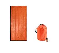 Zwenjuan Saco de Vivac,Saco de Dormir con Manta de Emergencia,Mantas de Rescate de Primeros Auxilios,Carpa de Emergencia Impermeable,Protección contra El Frío para Campamentos (213 * 91 cm)