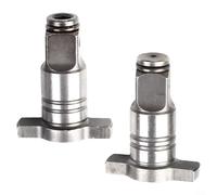 ZWEquipint 2 piezas de 18 V eléctrico sin escobillas para llave de impacto, accesorios de eje de llave de impacto individual y doble, adaptador de enchufe de metal, convertidor de mandril, para