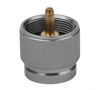 ZWEquipint Adaptador de tanque de gas para camping, acoplador cilíndrico de 1 libra, conector de válvula de recipiente de estufa al aire libre, para senderismo al aire libre, camping