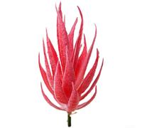 ZWEquipint Artificial para planta de aloe cebra, suculenta realista de PVC para decoración de pared de bricolaje, arreglo floral del hogar, verde con puntas flocadas, 12 cm de profundidad
