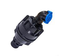 ZWEquipint Aspersor de agua giratorio de 360 grados, herramienta de riego de jardín con estaca de tierra o conector rápido para césped, parches de verduras, sistema de riego eficiente, negro (A)