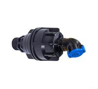 ZWEquipint Aspersor de agua giratorio de 360 grados, herramienta de riego de jardín con estaca de tierra o conector rápido para césped, parches de verduras, sistema de riego eficiente, negro (B)