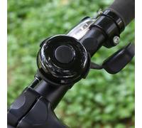 ZWEquipint Bicicleta clásica ruidosa para manillar de 22 mm, anillo transparente de seguridad para bocina para ciclismo de montaña, accesorio de alarma de bicicleta de metal (negro)