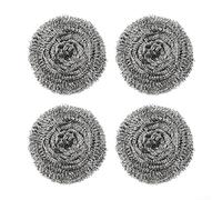 ZWEquipint Bola de acero inoxidable de 7 cm de diámetro, estropajo de metal para limpieza de cocina, para ollas, sartenes, eliminación de suciedad difícil, utensilios de cocina para el hogar
