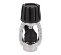 ZWEquipint Buceo Adaptador DIN a INT Regulador de latón Convertidor Conexión de válvula de primera etapa Negro, con tapa protectora antipolvo para cilindro de tanque