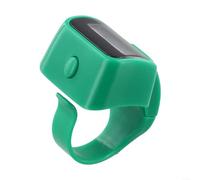 ZWEquipint Contador electrónico con pantalla LED grande, ergonómico y silencioso para conteo de inventarios de fitness, yoga, contador de inventario de tejidos, contador de cuentas de ABS (verde)