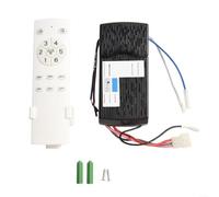 ZWEquipint Controlador de ventilador de control remoto para ventiladores de conversión de frecuencia de 6 velocidades con receptor RF 433MHz, función de memoria, simulación de viento natural y control