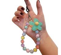 ZWEquipint Cordón para teléfono Macaron con herramienta para llaves, bonito llavero de plástico para mujer, dije colorido para bolsa y colgante de mochila, accesorio compacto para llaves (04)