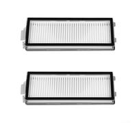 ZWEquipint Filtro lavable para robot aspirador Roborock QREVO Curv/2/Flow, paquete de 2 piezas de repuesto HEPA para pelo de mascotas, fácil de instalar, blanco (juegos mensuales)