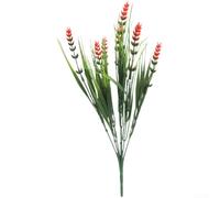 ZWEquipint Flores artificiales de eucalipto lavanda para decoración de bodas, hogar, exteriores, celadón, rosa, loto, crema, rojo, amarillo, 35 cm (G)