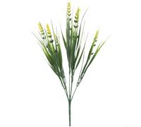 ZWEquipint Flores artificiales de eucalipto lavanda para decoración de bodas, hogar, exteriores, celadón, rosa, loto, crema, rojo, amarillo, 35 cm de alto