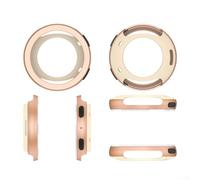 ZWEquipint Funda protectora de acero inoxidable para Amazfit Active 2 Sapphire Edition, cubierta de marco de anillo de bisel de metal, protector de carcasa dura, plata (oro rosa)