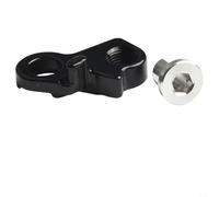 ZWEquipint Gancho trasero de aleación de aluminio para bicicleta, para reemplazo de caída de marco MTB, para perchas estilo lengüeta, color negro