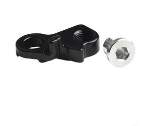 ZWEquipint Gancho trasero de aleación de aluminio para bicicleta, para reemplazo de caída de marco MTB, para perchas estilo lengüeta, color negro