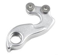 ZWEquipint Gancho trasero de aleación de aluminio para Boardman para FUJI GT Diamondback Soporte de cuadro de bicicleta de montaña con tornillos (plata)