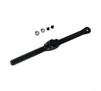 ZWEquipint Hebillas de patinaje microajustables para patines en línea y patines de hielo, correas de trinquete de 250 mm con tornillos, piezas de repuesto de plástico ligero resistente al óxido, negro