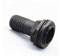 ZWEquipint IBC - Conector adaptador de tanque para salida de tanque de agua - 1 a 25 mm, 1 a 32 mm, 1.5 a 38 mm, 2 a 50 mm, herramienta de montaje de plástico roscado, negro (2 pulgadas - 50 mm)